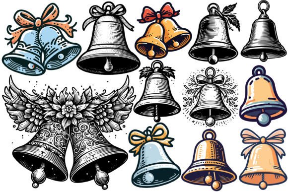 12 X Christmas Gift Bundle: Festive Illustrations