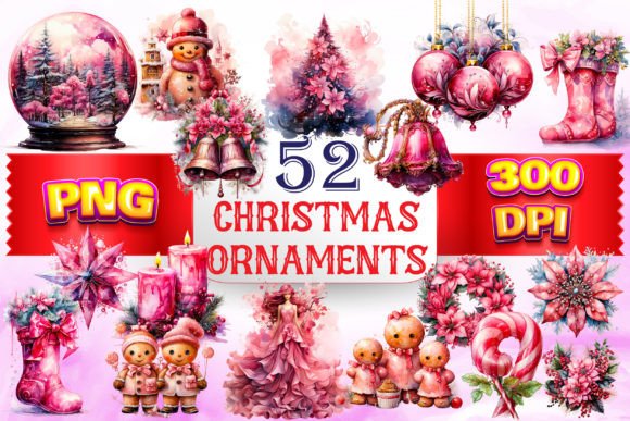 Christmas Ornaments Clipart Bundle Review