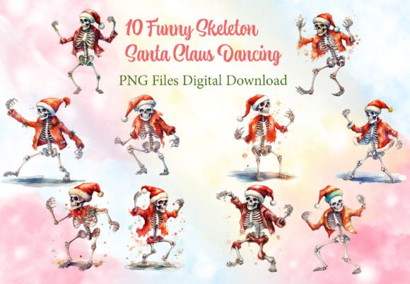 Funny Skeleton Christmas Dancing PNG Review