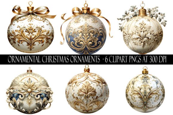 Ornamental Christmas Ornament Clipart & Illustrations Review