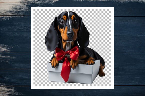 Review: Christmas Dachshund Dog Gift Box Design