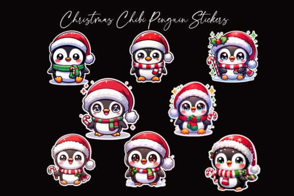 Reviewing Christmas Chibi Penguins Illustrations