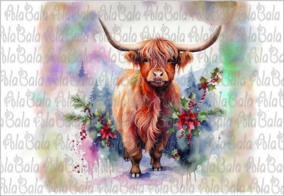 Reviewing Christmas Highland Png, Sublimation for Stitchers