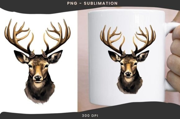 Reviewing the Black Christmas Deer Sublimation Image