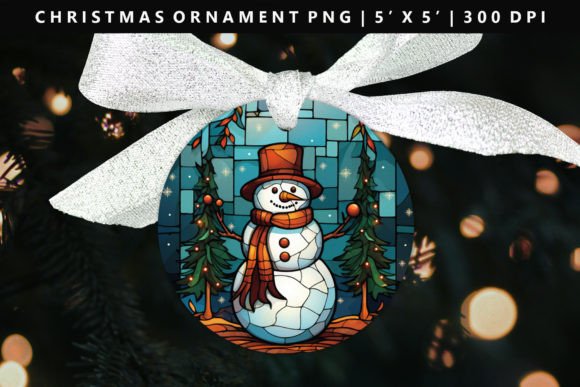 Round Christmas Ornament Illustrations for Blogs