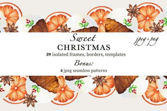 Sweet Christmas Frames, Borders: Illustrations Review